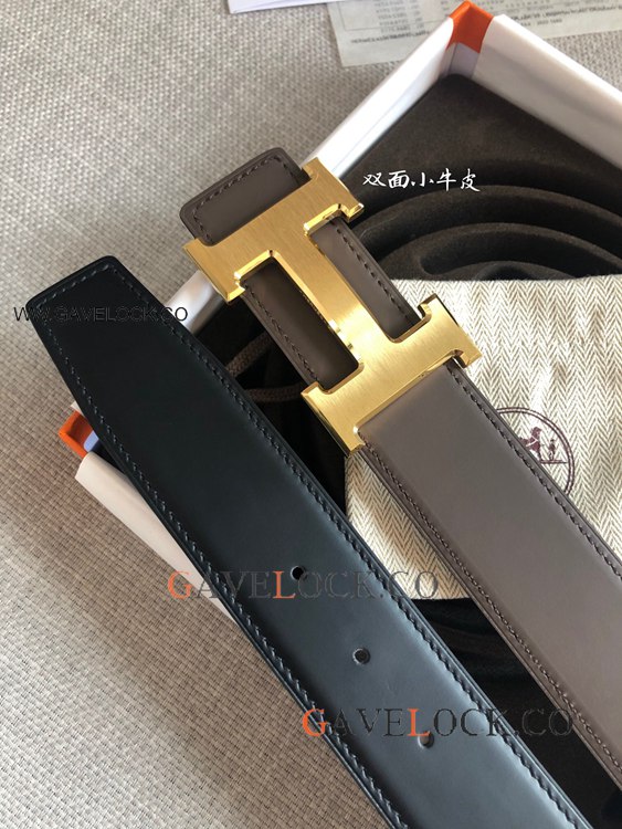 Wholesale Hermes Belt Double Sided Brown and Black 38MM